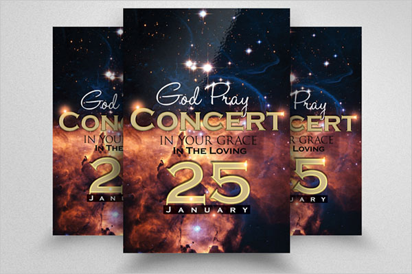 Praise and Worship Concert Flyer Template