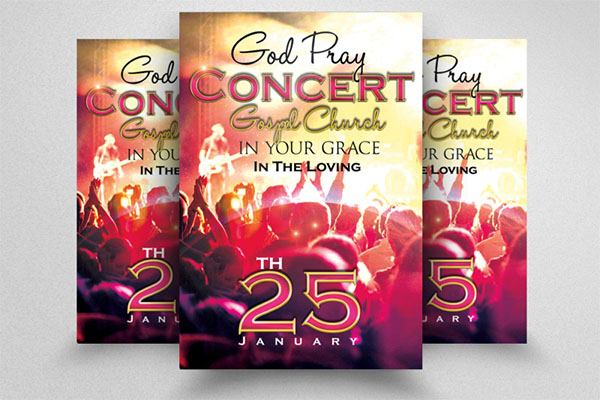 Praise and Worship Concert Flyer