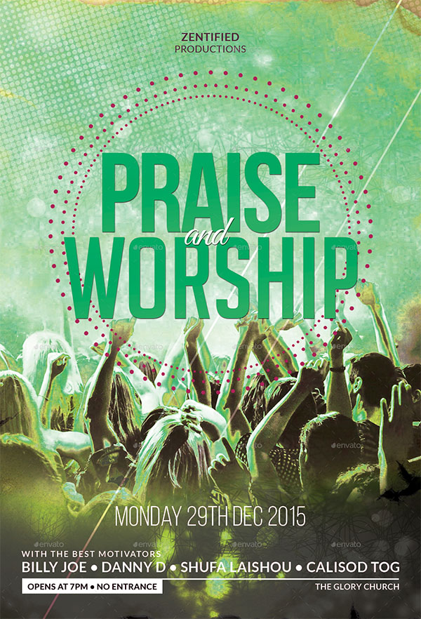 Praise and Worship Flyer Design Template