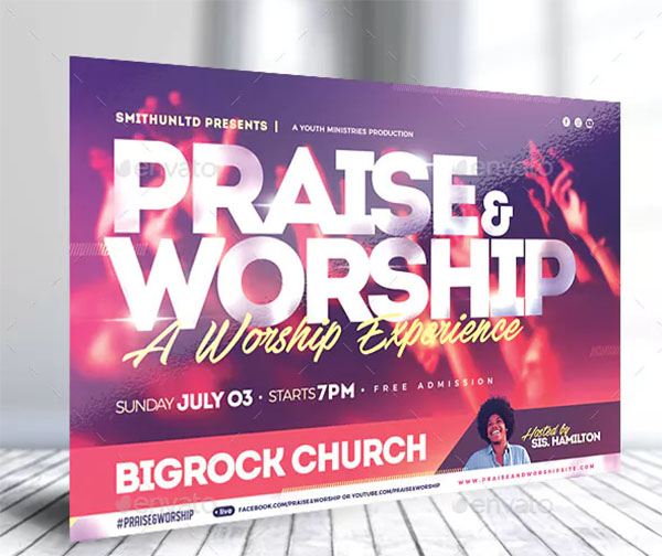 Praise and Worship Flyer Set
