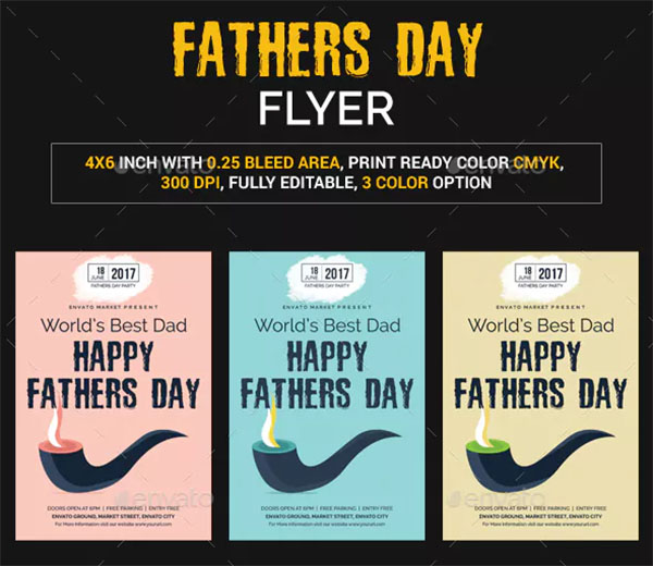 Print ready Fathers Day Flyer