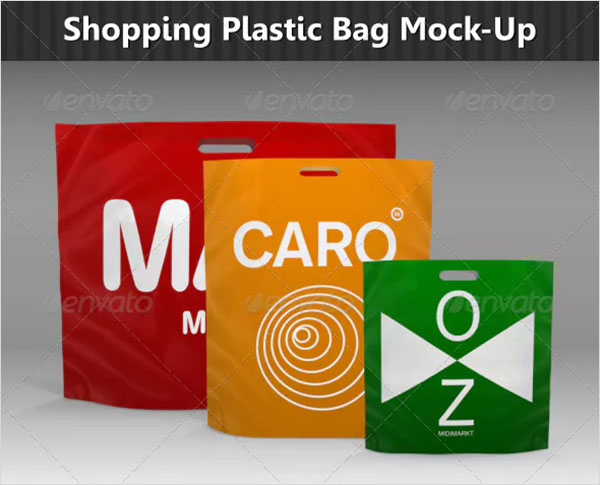 Shopping Plastic Bag Mock-Up