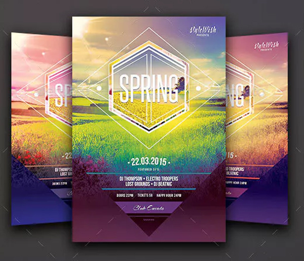 Simple Spring Flyer Templates