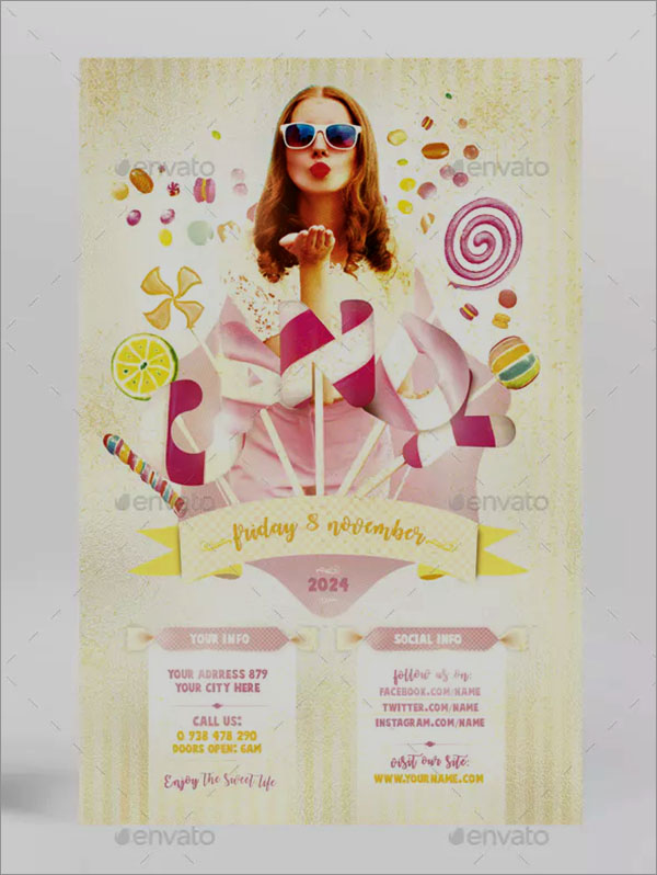 Sweet Candy Flyer Template