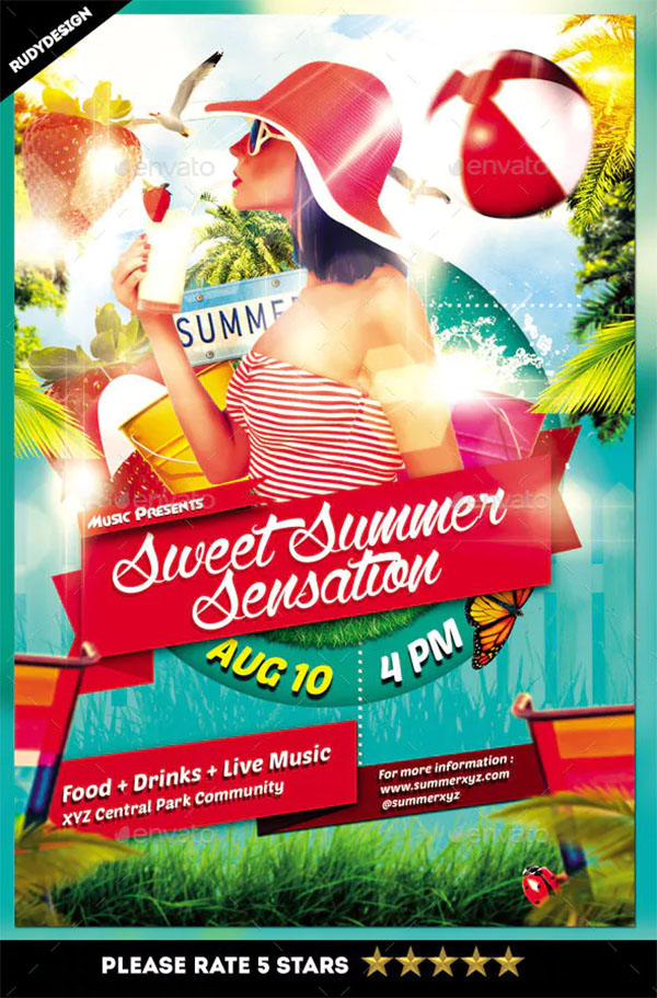 Sweet Summer Sensation Flyer