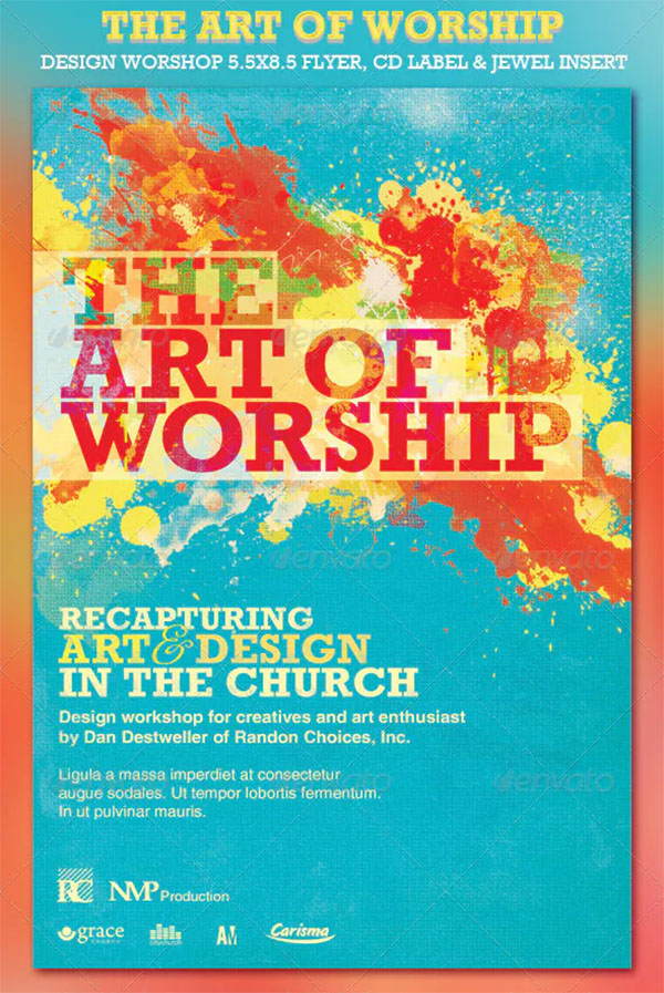 The Art of Worship Flyer and CD Template