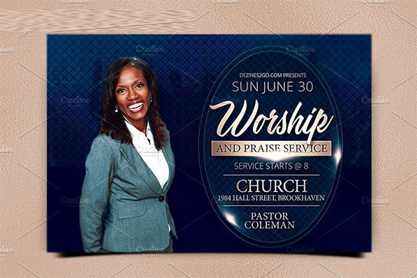 The Worship Church Flyer Template