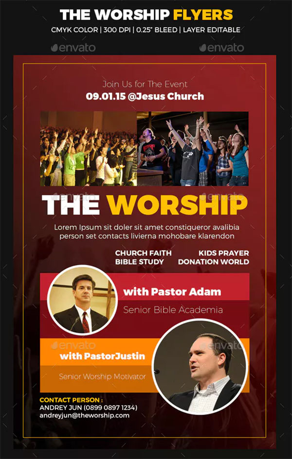 The Worship Flyers Template