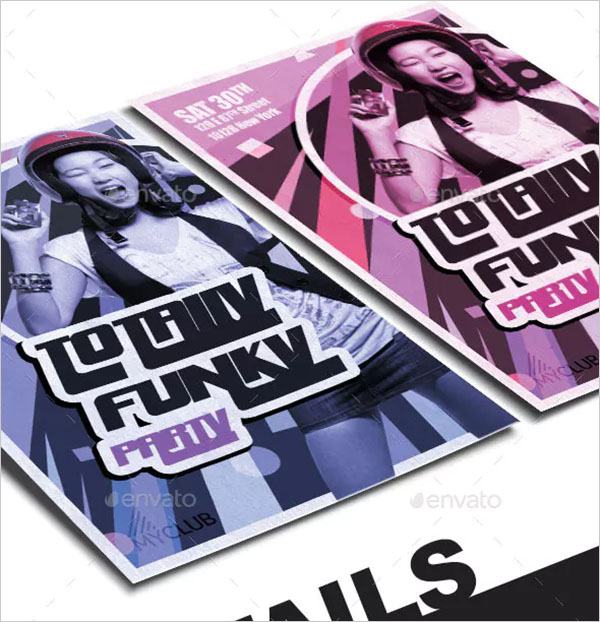 Totally Funky Party Flyer Template