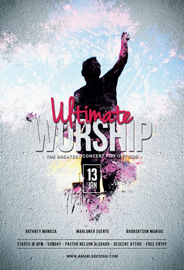 Ultimate Worship Flyer Template