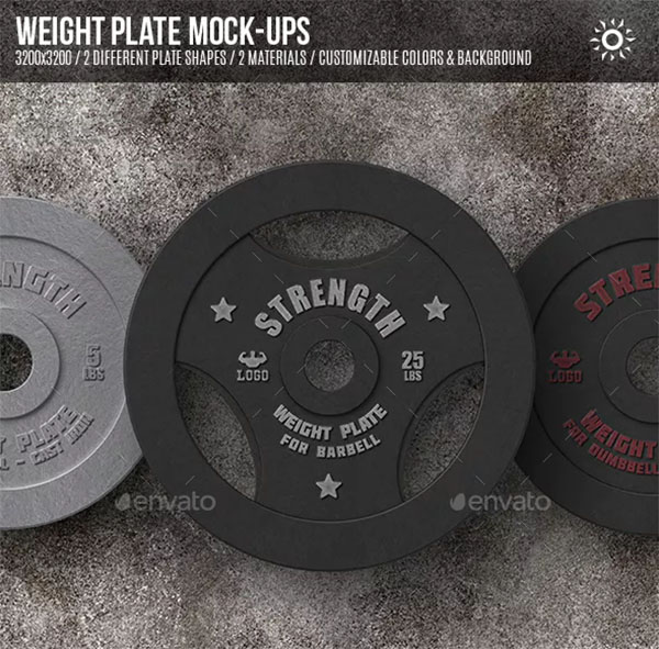 Weight Plate Mockups