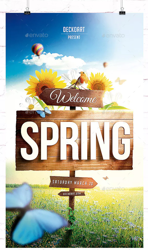 Welcome Spring Flyer Template
