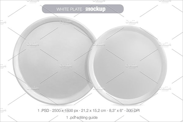 White Plate Mockup