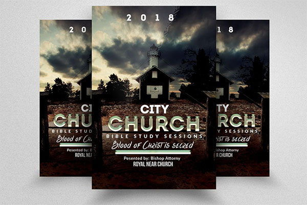 Worship Church Flyer PSD Template