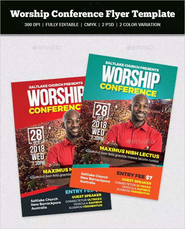 Worship Conference Flyer Template