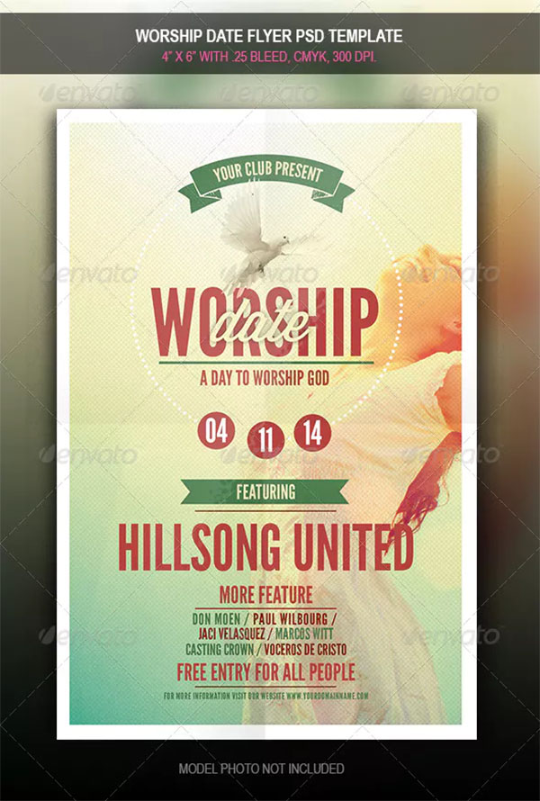 Worship Date Flyer Template