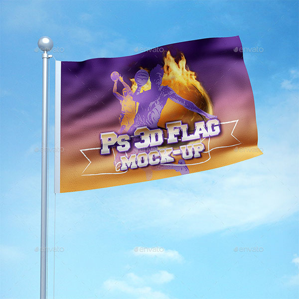 3D Flag Mock-up Bundle