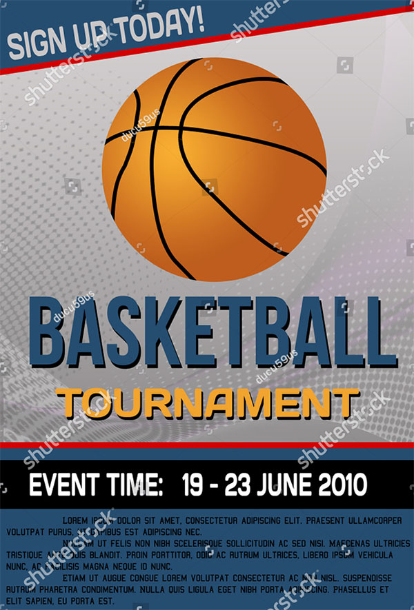 Basketball Tournament Flyer and Poster