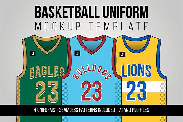 Basketball Uniform Mockup Template