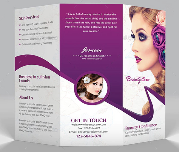 Beauty Care Brochure Template
