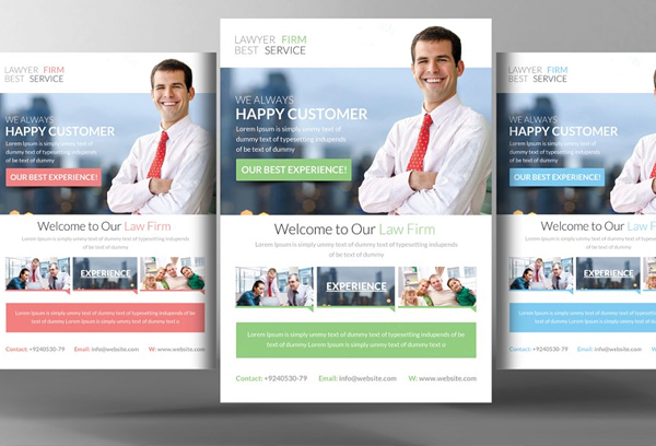 Editable Lawyer Firm Flyer