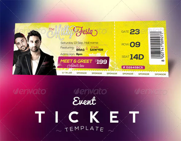 Event Promotion Tickets Template