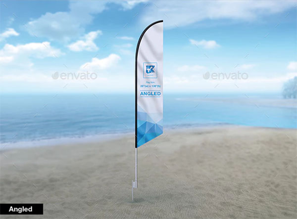 Feather Flag Pole Mock-up