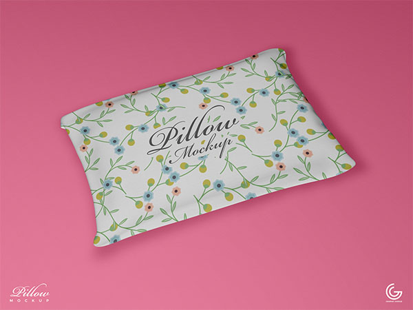 Free PSD Pillow Mockup For Presentation