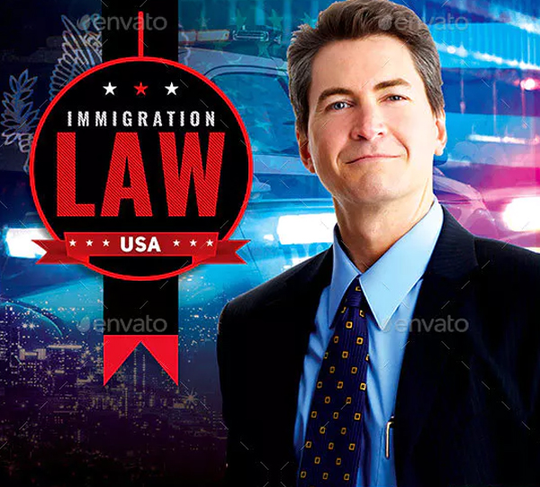 Immigration Law Flyer Template