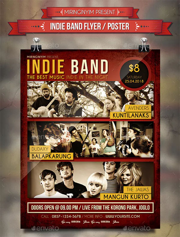 Indie Band Flyer & Poster Design
