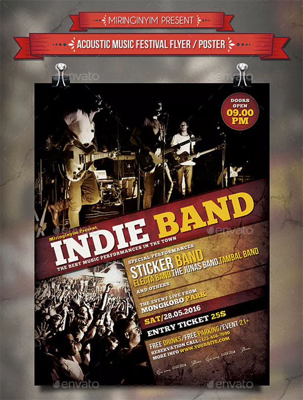 Indie Band Flyer and Poster Template