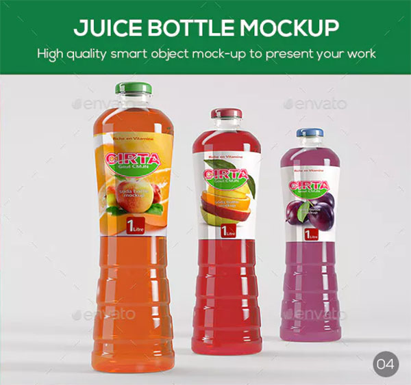 Juice Smart Bottle Mockup