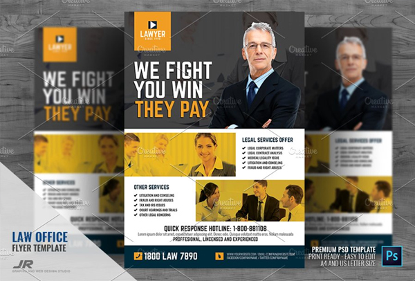 Law Firm and Law Office Flyer Template