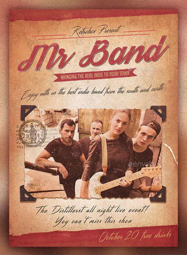 MR Band Flyer Poster Template