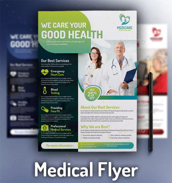 Medical Flyer Template Design