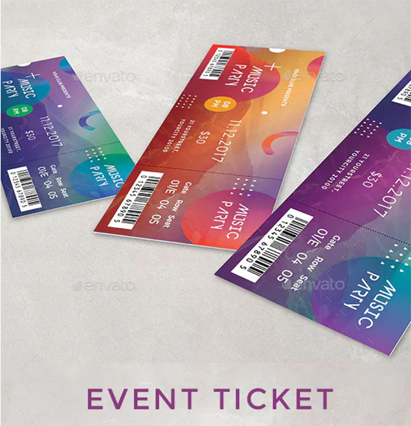 Modern Event Ticket Template