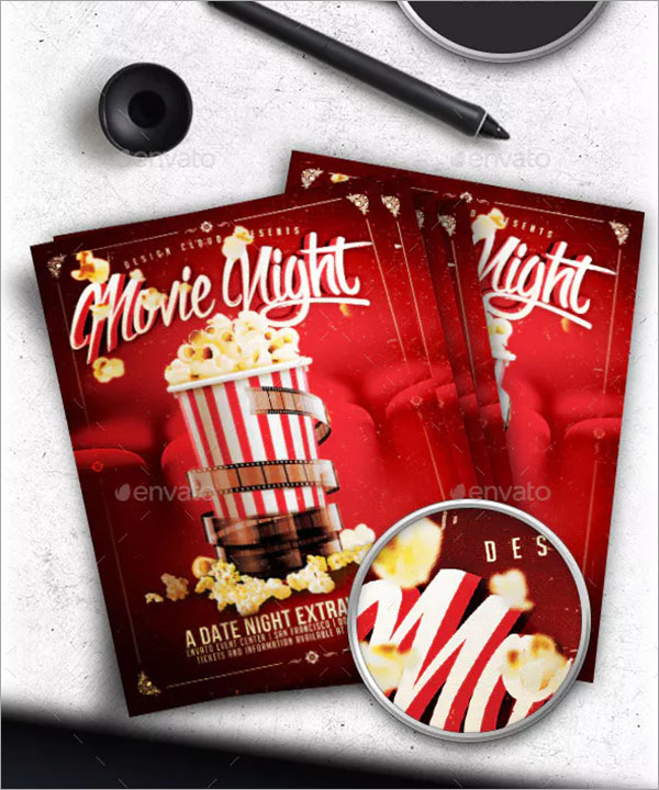 Movie Dat Night Flyer Template
