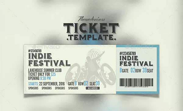 Music Event Ticket Template