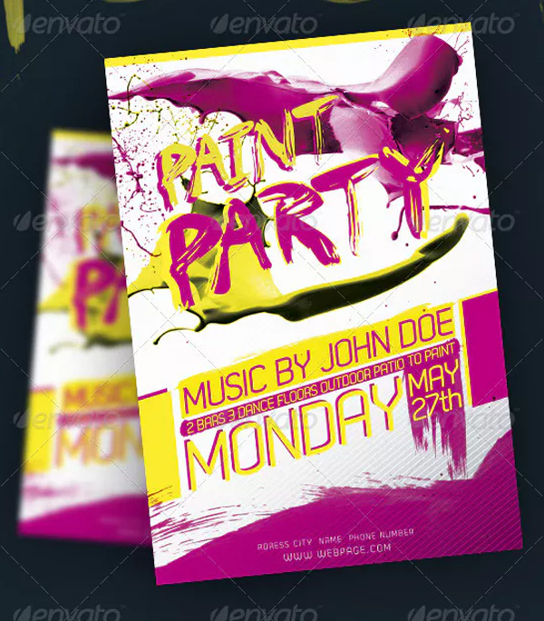 Paint Party Flyer Template