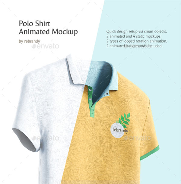 Polo Shirt Animated Mockup