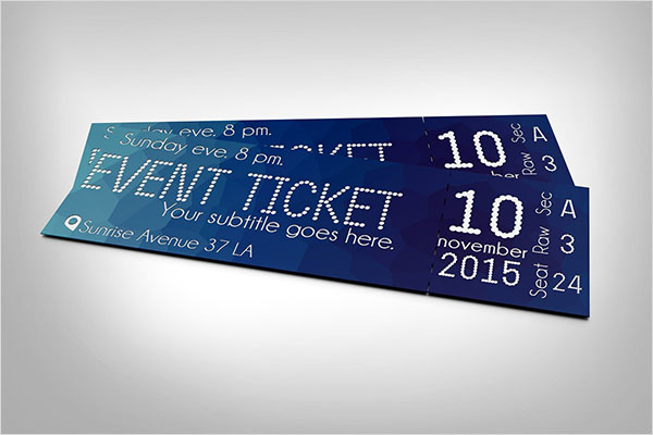 Polygon Event Ticket Template