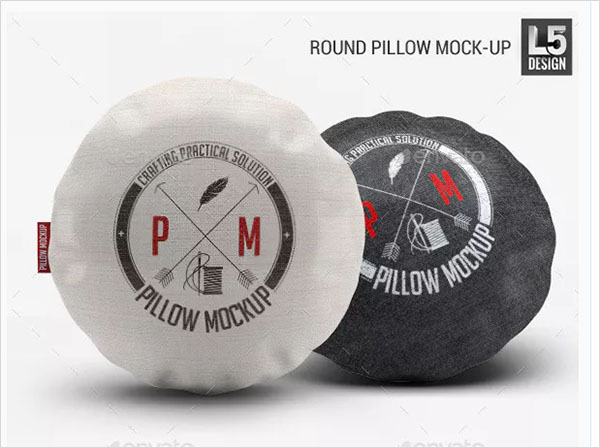 Round Pillow Mock-Up
