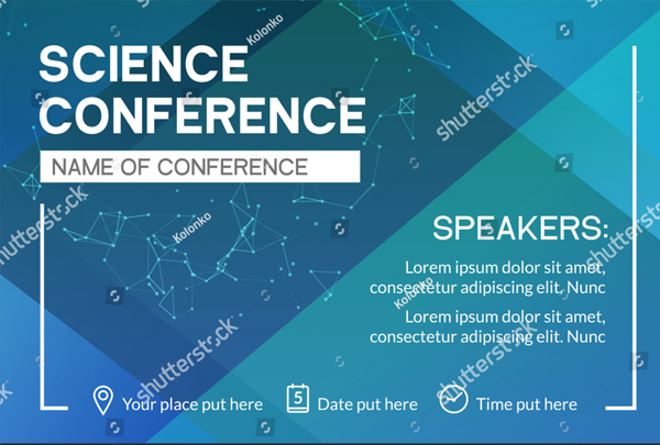 Science Conference Business Flyer Design Template