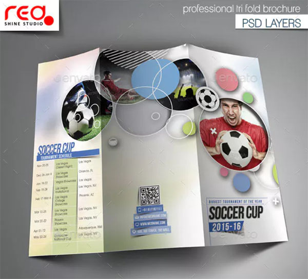 Sport Multipurpose Trifold Brochure Template