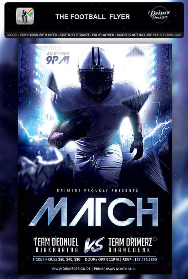 The Football Flyer Design