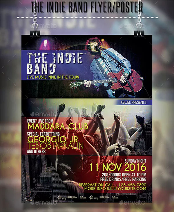 The Indie Band Flyer and Poster Template