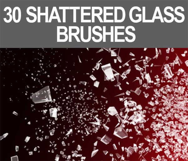 30 Shattered Glass Brushes