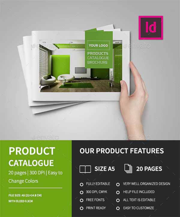 A5 Product Catalog Brochure Template