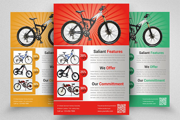 Bicycle Shop Promotion Flyer Template
