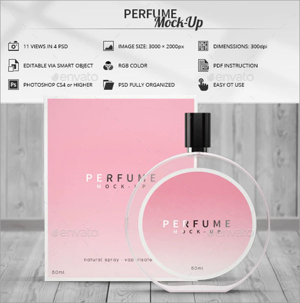 Branding Perfume Mock-Up